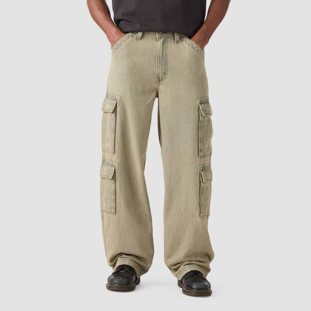 Levi's Men's 578 Baggy Fit Cargo Jeans - Gray Wash 34x32